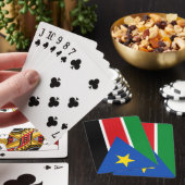 Vlag van Zuid-Soedan (Afrika) Pokerkaarten (Insitu)