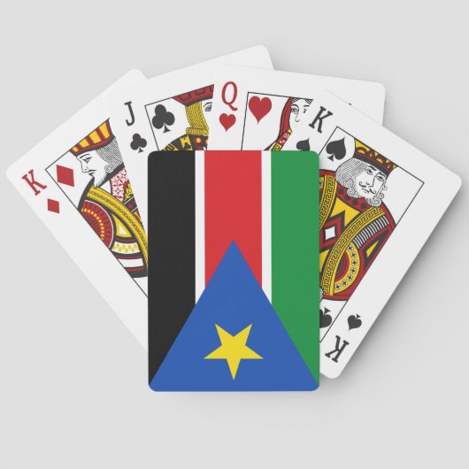 Vlag van Zuid-Soedan (Afrika) Pokerkaarten (Achterkant)