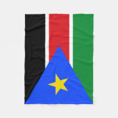 Vlag van Zuid-Soedan Fleece Deken (Voorkant)