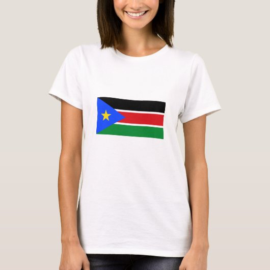 Vlag van Zuid-Soedan T-shirt (Voorkant)