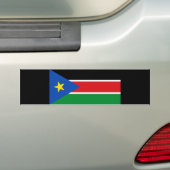 Vlag van Zuid-Sudan (Afrika) Bumpersticker (Op auto)