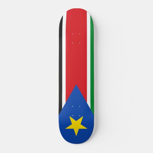 Vlag van Zuid-Sudan (Afrika) Skateboard (Voorkant)