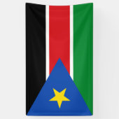 Vlag van Zuid-Sudan (Afrika) Spandoek (Verticaal)