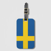 Vlag van Zweden Bagagelabel (Voorkant (verticaal))