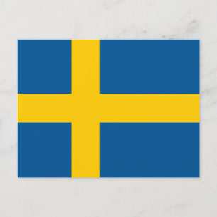 Vlag van Zweden Briefkaart
