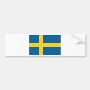 Vlag van Zweden Bumpersticker