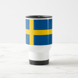 Vlag van Zweden Reisbeker
