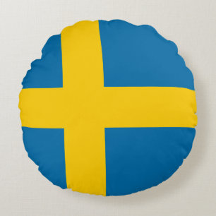 Vlag van Zweden Rond Kussen
