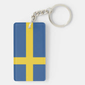 Vlag van Zweden Sleutelhanger (achterkant)