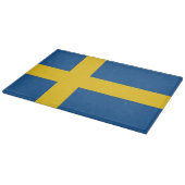 Vlag van Zweden Snijplank (Hoek)