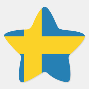 Vlag van Zweden Ster Sticker