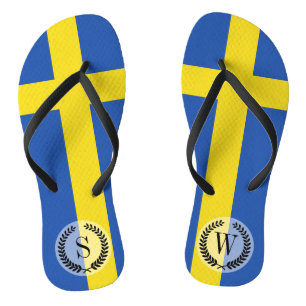 Vlag van Zweden Teenslippers