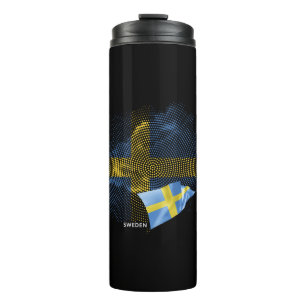 Vlag van Zweden Thermosbeker
