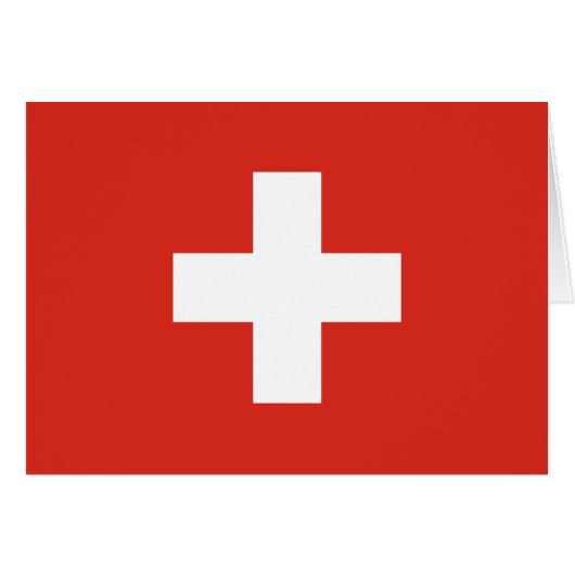 Vlag van Zwitserland (Voorkant Horizontaal)