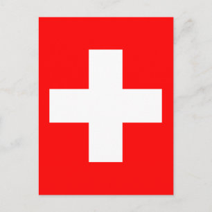 Vlag van Zwitserland Briefkaart