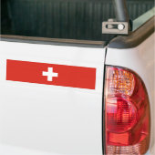 Vlag van Zwitserland Bumpersticker (Op Truck)
