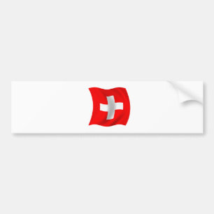Vlag van Zwitserland Bumpersticker