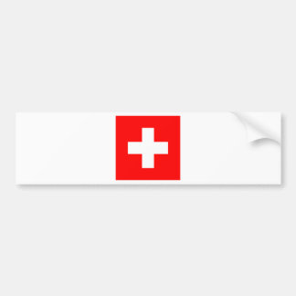 Vlag van Zwitserland Bumpersticker