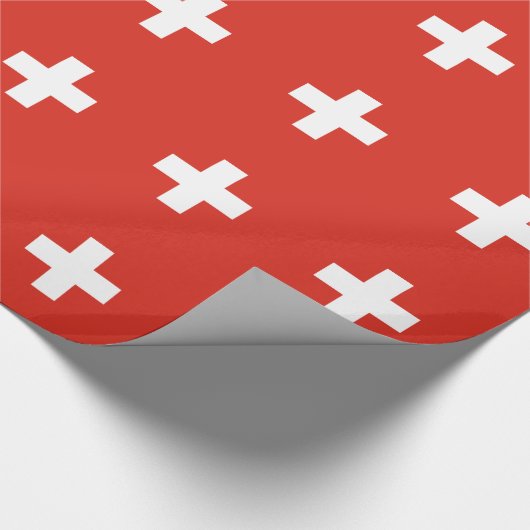 Vlag van Zwitserland Cadeaupapier (Hoek)