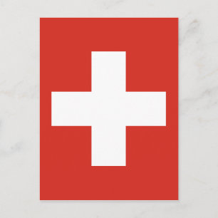 Vlag van Zwitserland - Die Nationalflagge der Schw Briefkaart