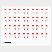 Vlag van Zwitserland - Die Nationalflagge der Schw Hart Sticker (Vel)