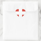 Vlag van Zwitserland - Die Nationalflagge der Schw Hart Sticker (Tas)