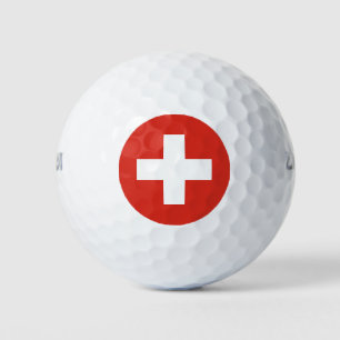 Vlag van Zwitserland Golfballen