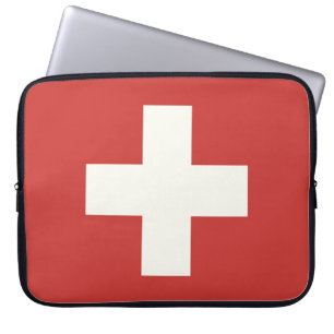Vlag van Zwitserland Laptop Sleeve