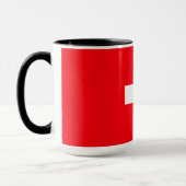 Vlag van Zwitserland Mok (Links)