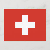 Vlag van Zwitserland Nationale vlag der Schweiz Briefkaart (Voorkant)