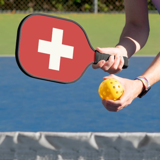 Vlag van Zwitserland Pickleball Paddle (Insitu)
