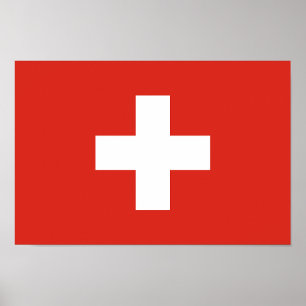 Vlag van Zwitserland Poster