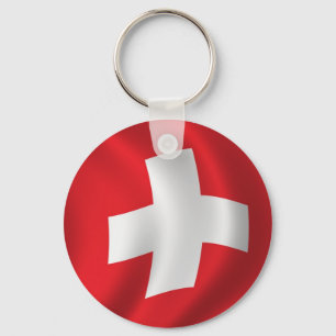 Vlag van Zwitserland Sleutelhanger