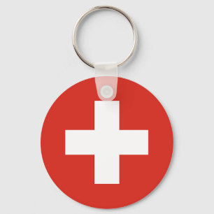 Vlag van Zwitserland Sleutelhanger