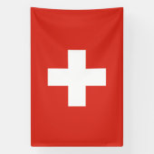 Vlag van Zwitserland Spandoek (Verticaal)