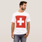 Vlag van Zwitserland T-shirt (Voorkant volledig)