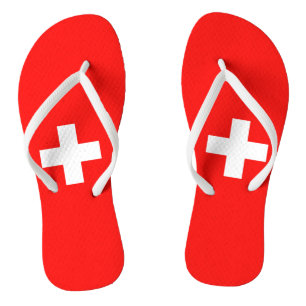 Vlag van Zwitserland Teenslippers