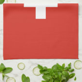 Vlag van Zwitserland Theedoek (Gevouwen)