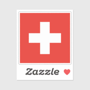 Vlag van Zwitserland vinyl Sticker