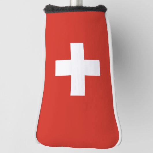 vlag van Zwitserland — wit kruisje Golfheadcover (Draai 90)