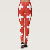 vlag van Zwitserland — wit kruisje Leggings (Achterkant)
