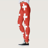vlag van Zwitserland — wit kruisje Leggings (Links)