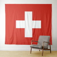 vlag van Zwitserland — wit kruisje