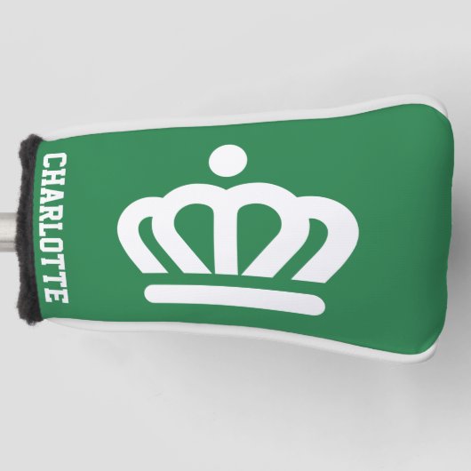 Vlag (variant) van Charlotte, NC Golfheadcover (Voorkant)