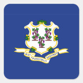 Vlag verbindingsstaat vierkante sticker (Voorkant)