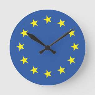 VLAG VERENIGD EUROPA RONDE KLOK