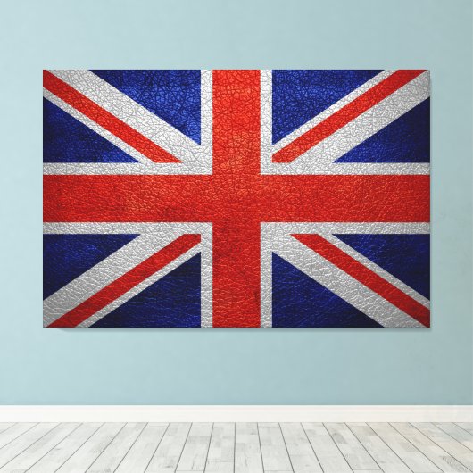 Vlag Verenigd Koninkrijk Canvas Afdruk (Insitu (Houten vloer))