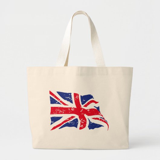 vlag Verenigd Koninkrijk Grote Tote Bag (Voorkant)