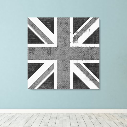 vlag Verenigd Koninkrijk — omgepakt Canvas (Insitu (Houten vloer))