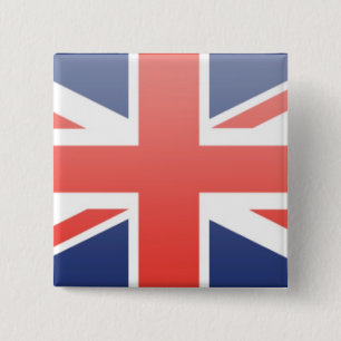 Vlag Verenigd Koninkrijk Vierkante Button 5,1 Cm